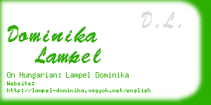 dominika lampel business card